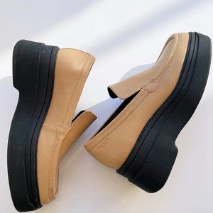 Vagabond - Carla Tan Platform Loafer - Size EU 40/US 10